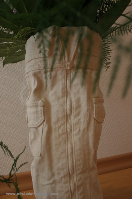 Jeans Vase ohne Jeans
